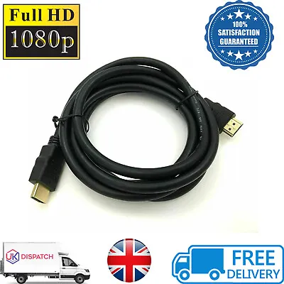 1m 2m 3m 5m HDMI Cable Short Long Ultra High Speed Lead 4K For PS4 PS5 XBOX TV • £3.99