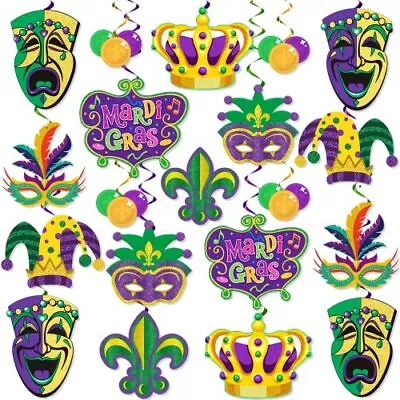 36pcs Mardi Gras Decorations Hanging Swirl Mardi Gras Decorations For Party... • $20.76