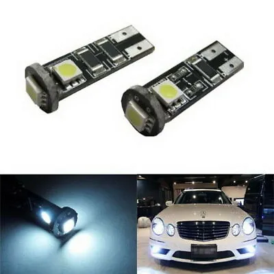 Xenon White Canbus Error Free W5W 2825 LED Bulbs For Mercedes Parking Lights • $7.99