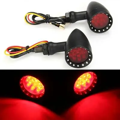 Bullet Motorcycle LED Turn Signals Blinkers For Suzuki Intruder 700 800 1500 US • $23.29