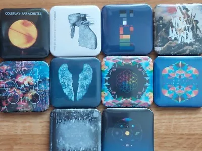 Coldplay Inspired Badges Magnets Square Album Covers • £2.75