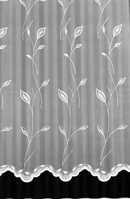  LIBERTY WHITE SOFT PURE VOILE CURTAIN ~ Made To Measure Any Size FREE HEMMING • £19.60