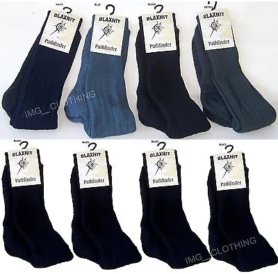 GENTS BRIDGEDALE BLAXNIT PATHFINDER SOCKS DOUBLE KNIT SOLE 4812 PAIR 6-10 Size • $31.05