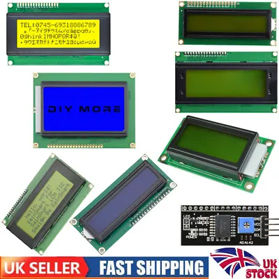 3.3V/5V 1601/1602/1604/0802/12864 Character LCD Display Module For Arduino UK • £6.59