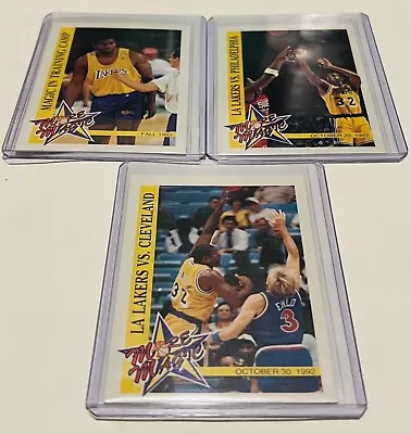 1992-93 Magic Johnson Hoops More Magic Moments Insert Set (3) Look! Hot! • $32