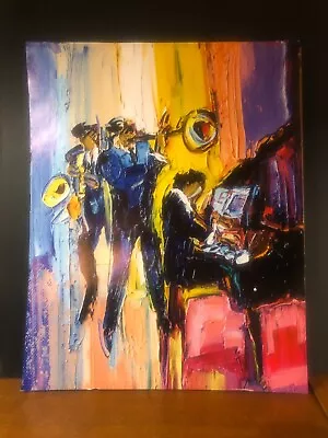 Maya Green Jazz For Lovers Abstract Art Print Poster 16x20 Not Signed • $44.94