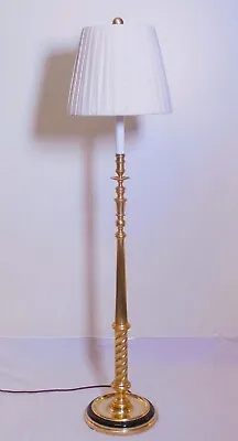 Chapman Solid Brass 4 Foot Double Socket Floor Lamp (1975) • $274