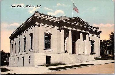 Postcard United States Post Office Building In Wabash Indiana • $8