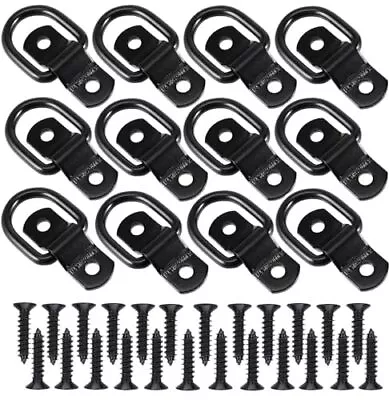 Moopkey 12 Pack D Ring Tie Down Anchor2400 LBS Tie Down Truck Bed Anchor 1/4 D • $23.49