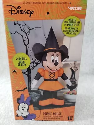 Disney Halloween Minnie Mouse Witch Airblown Inflatable Brand New • $20.56