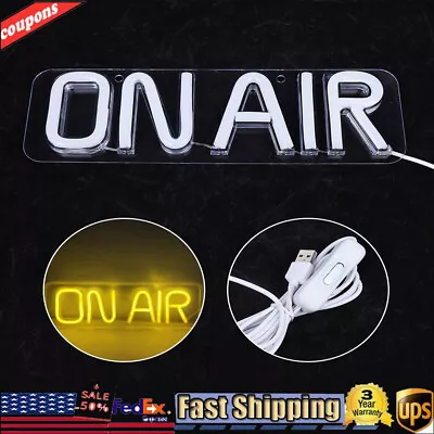 On Air Neon Sign On Off Recording Studio LED Lamp Bar Pub Wall Decoration Light • $13.50