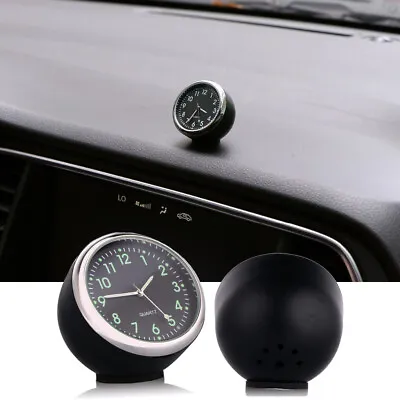 $8.99 • Buy Luminous Mini Pocket Quartz Analog Watch Stick On Clock Car Accessories For Boat