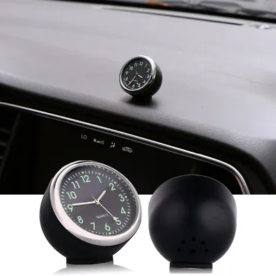 Luminous Mini Pocket Quartz Analog Watch Stick On Clock Car Accessories For Boat • $8.99