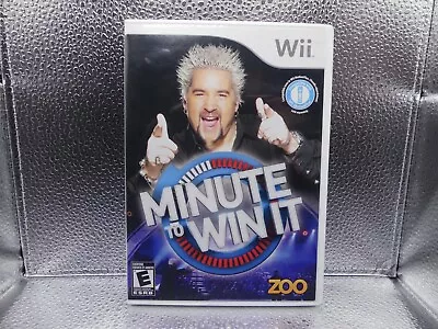 Nintendo Wii Minute To Win It Tested & Working With Manual Guy Fieri Video Game • $4.99