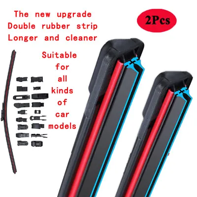 For Mazda 323 C F S Familia Etude Protege BJ BG 2000-2004 Double Rubber Wiper • $19.27