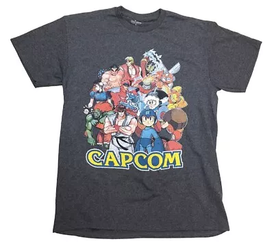 Capcom Video Game Charcaters Mega Man Street Fighter Licensed Adult T-Shirt • $21.95