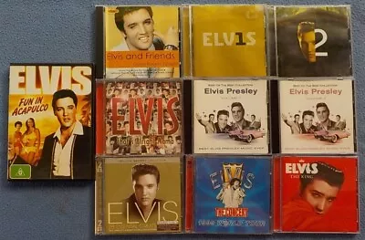 12 X ELVIS PRESLEY Music CDs & 1 X DVD Lot 3 • $31