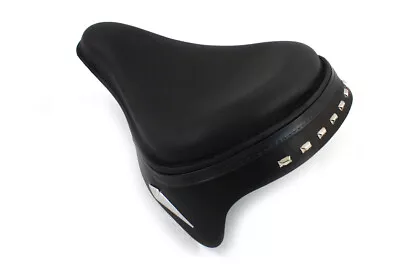 HARLEY Black Leather Metro Police Solo Seat Fits 0-  Custom • $430.05