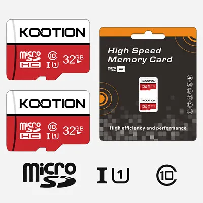 Kootion 2PCS 32GB Ultra Micro SDHC UHS-I Class 10 Memory Card TF Card PC Camera • $9.99