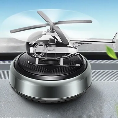 Solar Powered Helicopter Style Air Freshener Car Airplane Fragrance Diffuser • $17.76