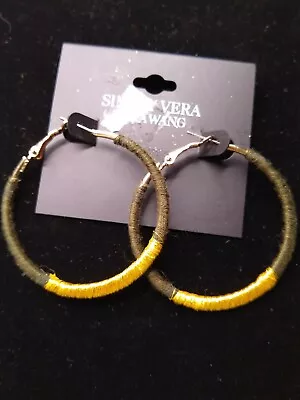 Simply Vera Vera Wang - 1-Pair Hoop Earrings - Black • $4.20