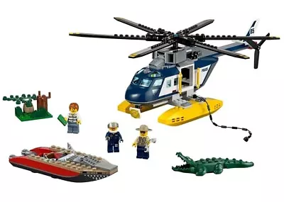 Lego City Swamp Police 60067: Complete Set Helicopter Pursuit Used Condition • $20.99