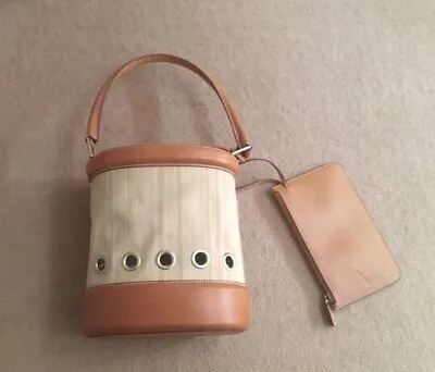 Tanner Krolle Leather & Canvas Bucket Bag With Purse • £65