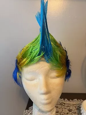 Lighted Multi-color Mohawk Wig Punk Rock Hat Dress Up Party See Pics • $14.99