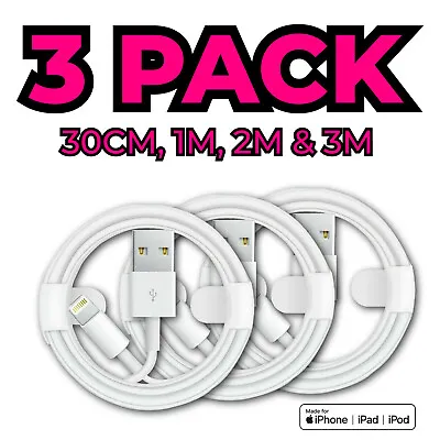 Fast Charger Sync USB Cable For Apple IPhone 5 6 7 8 X XS XR 11 12 13 14 IPad • £5.99