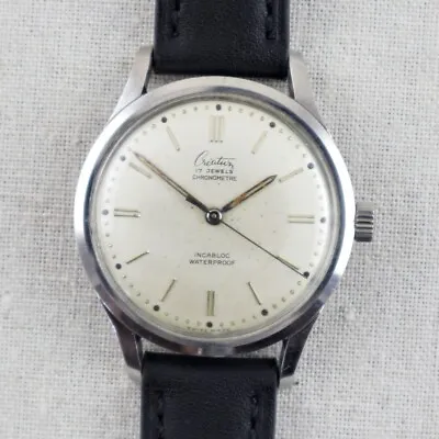 $199 • Buy Rare Vintage CREATION Chronometer Certified - C. 1960 - ETA 2370 - Swiss Made
