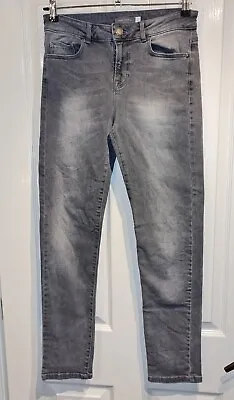 £7.99 • Buy Mint Velvet Sz 8 Distressed Grey Black Jeans Womens