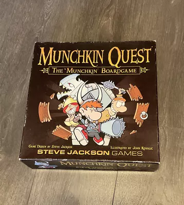 MUNCHKIN QUEST BOARD GAME LOT STEVE JACKSON  1st Edition 1st Printing Complete • $36.95