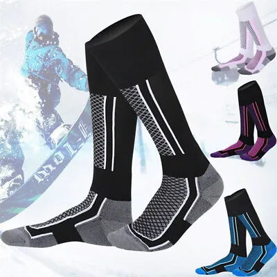 Waterproof Long Warm Breathable Ski Socks Thicken Winter Sports Men Women Child • £5.70