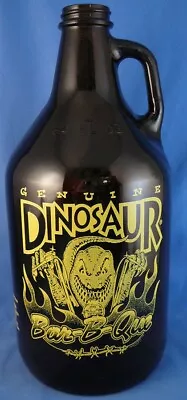 Dinosaur Bar-B-Que Syracuse Rochester NY 64 Oz. Growler Jug Beer Amber Empty • $15.18