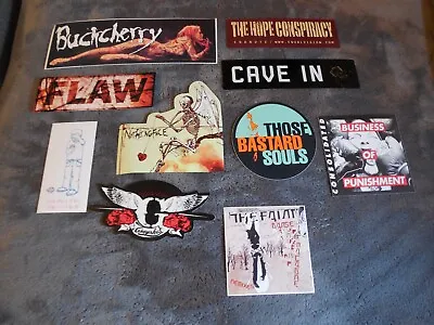 Rock Pop Metal Promotional Sticker Set Of 10 Stickers Lot#87 • $7