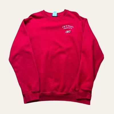 £24.99 • Buy Vintage Red Reebok Workwear Sweatshirt - XL Mens