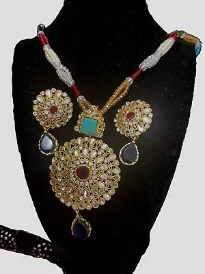 Indian Pakistani Fashionable Choker Necklace Set For Women And Girls • $60