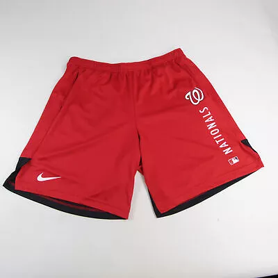 Washington Nationals Nike MLB Authentic Dri-Fit Practice Shorts Men's Red Used • $18