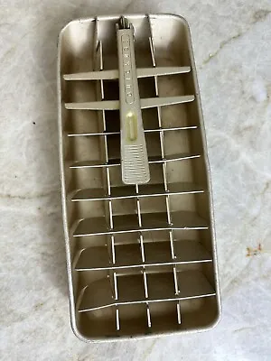 Vintage Frigidaire Quickube Gold Tone Aluminum Quick Release Ice Cube Tray • $10