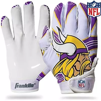 Franklin Sports Minnesota Vikings Youth NFL Football Receiver Gloves -  M/L Pair • $20.99