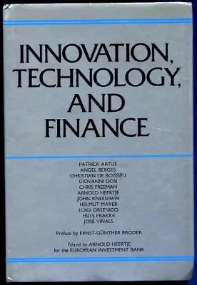 Innovation Technology And Finance By HEERTJE Hardback Book The Cheap Fast Free • £3.99