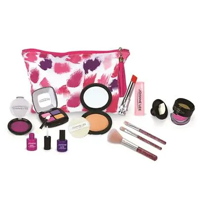 Makeup Kit Pretend Play Set 14pcs Kids Cosmetic Bag Fun Creative Gift Girls Toy • £13.99