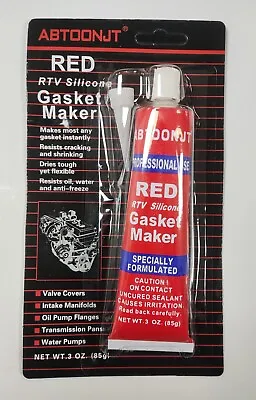 ABTOONJT - Red RTV Silicone Gasket Maker Sealer Instant 85g • £5.49