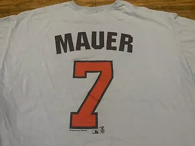 Joe Mauer Minnesota Twins MLB Baseball Powder Blue XL T Shirt • $24