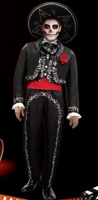 Mariachi Costume Adult Day Of The Dead Three Amigos Halloween Fancy Dress • $88.88