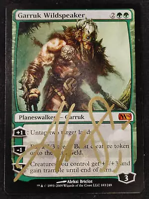 Signed Garruk Wildspeaker M10 2010 - MTG Magic The Gathering • $8.25