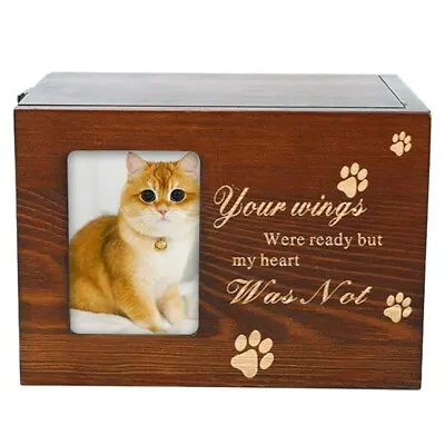 £15.59 • Buy Memorial Keepsake Remembrance Wooden Box Pet Dog Cats Cremation Ashes Casket Urn