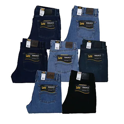 $42.89 • Buy Lee Mens Jeans Regular Fit Straight Leg Denim Pants All Sizes New Nwt