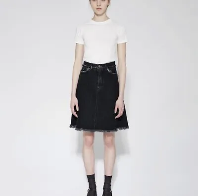 Acne Studios Women’s High Waisted Gisella Denim Skirt • $95