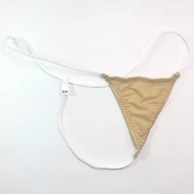 K7012 Mens Mini String Thong Flat Front Triangle Soft Semi C-thru FUN • $5.99